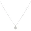 Michael Kors Sterling Silver Pavé Engravable Pendant Necklace | Necklaces