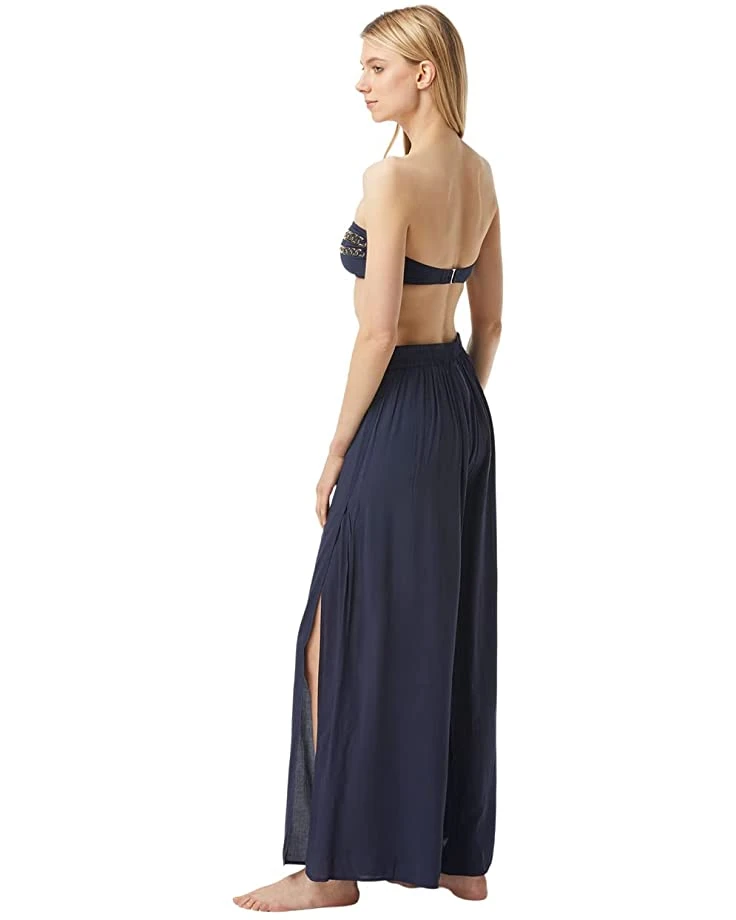 MICHAEL Michael Kors Solids Cover-Up Pants with Belt | Swimwear 3 MICHAEL Michael Kors Solids Cover-Up Pants with Belt | Swimwear - Image 3