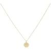 Michael Kors 14K Gold-Plated Sterling Silver Pavé Engravable Pendant Necklace | Necklaces