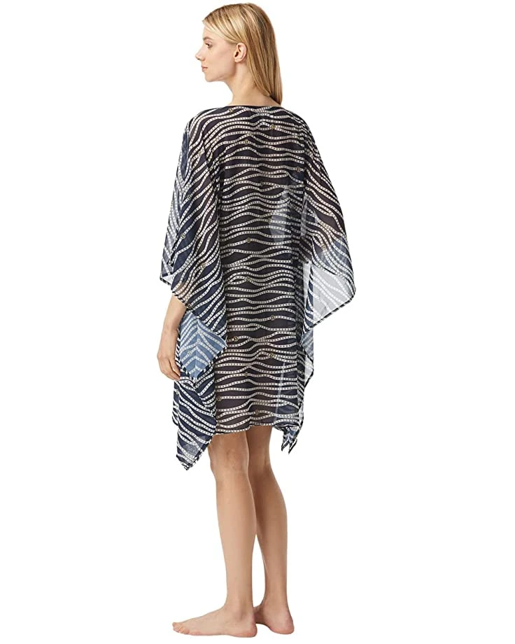 MICHAEL Michael Kors Diagonal Belt Print V-Neck Caftan Cover-Up | Swimwear 2 MICHAEL Michael Kors Diagonal Belt Print V-Neck Caftan Cover-Up | Swimwear - Image 2
