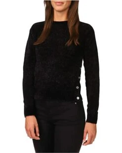 MICHAEL Michael Kors Petite Velvet Button Detail Sweater | Sweaters