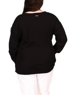 MICHAEL Michael Kors Plus Size Waffle Logotape Long Sleeve Top | Shirts & Tops 6 MICHAEL Michael Kors Plus Size Waffle Logotape Long Sleeve Top | Shirts & Tops -Outlet Michael Kors Store 613By5UAS. AC SR736920