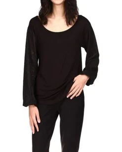 MICHAEL Michael Kors Open Neck Long Sleeve Top | Shirts & Tops