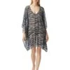 MICHAEL Michael Kors Diagonal Belt Print V-Neck Caftan Cover-Up | Swimwear