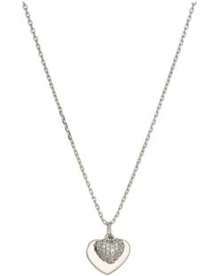 Michael Kors Precious Metal-Plated Sterling Silver Pavé Heart Necklace | Necklaces 9 Michael Kors Precious Metal-Plated Sterling Silver Pavé Heart Necklace | Necklaces -Outlet Michael Kors Store 61CkACNigML. AC SR736920