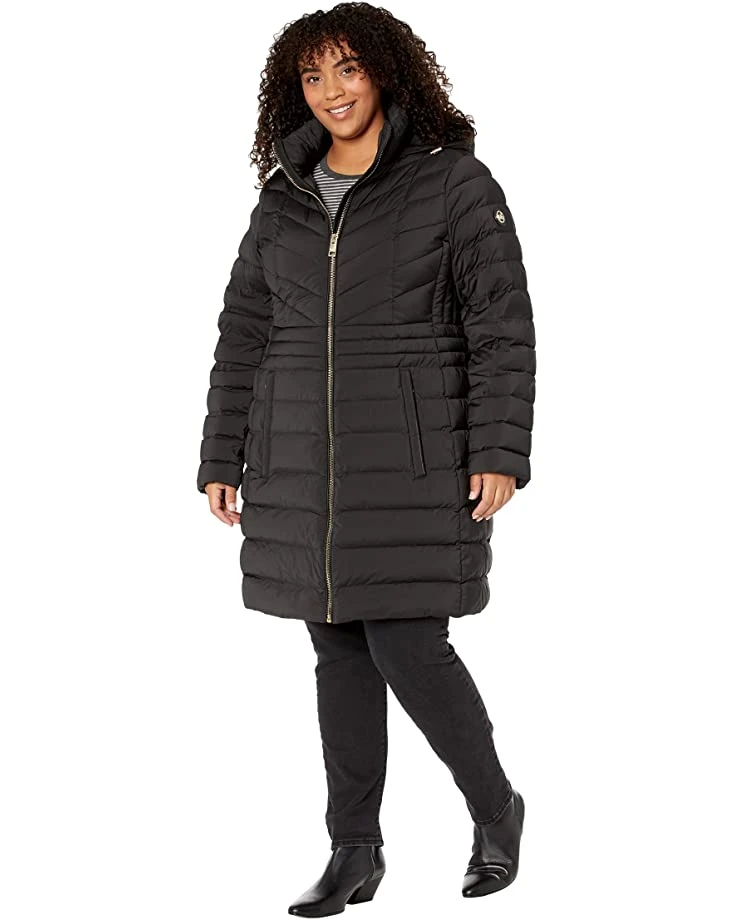 MICHAEL Michael Kors Plus Size Mixed Quilt Pattern Down M865095B74 | Coats & Outerwear 1 MICHAEL Michael Kors Plus Size Mixed Quilt Pattern Down M865095B74 | Coats & Outerwear