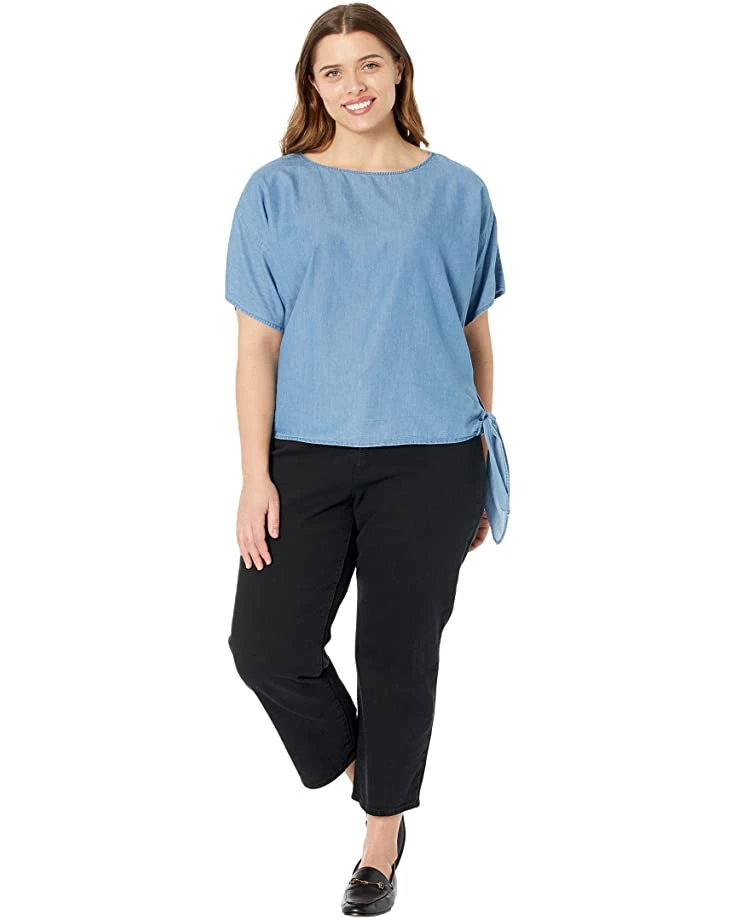 MICHAEL Michael Kors Plus Size Tencel Side Tie Top | Shirts & Tops 4 MICHAEL Michael Kors Plus Size Tencel Side Tie Top | Shirts & Tops - Image 4