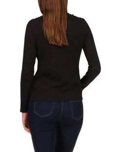 MICHAEL Michael Kors Waffle Shoulder Lace-Up Top | Shirts & Tops -Outlet Michael Kors Store 61MGI0xxklL. AC SR736920