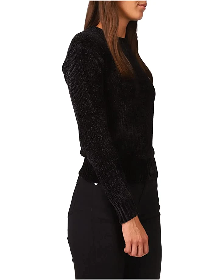 MICHAEL Michael Kors Petite Velvet Button Detail Sweater | Sweaters 2 MICHAEL Michael Kors Petite Velvet Button Detail Sweater | Sweaters - Image 2