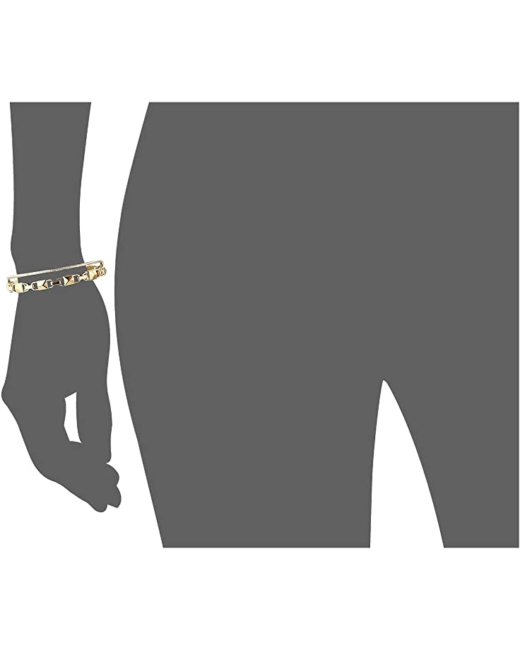 Michael Kors Precious Metal-Plated Sterling Silver Mercer Link Pavé Halo Bangle Bracelet | Bracelets 3 Michael Kors Precious Metal-Plated Sterling Silver Mercer Link Pavé Halo Bangle Bracelet | Bracelets - Image 3