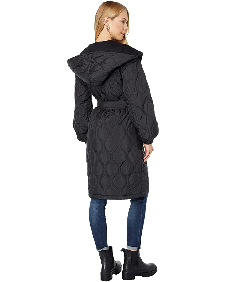 MICHAEL Michael Kors Long Belted Wrap Quilt M425351FZ | Coats & Outerwear 2 MICHAEL Michael Kors Long Belted Wrap Quilt M425351FZ | Coats & Outerwear - Image 2