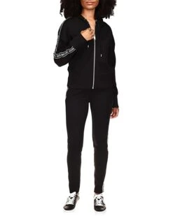 MICHAEL Michael Kors Petite Logo Stripe Zip Hoodie | Hoodies & Sweatshirts