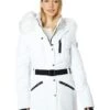MICHAEL Michael Kors Active Belted Puffer with Faux Fur Trim Hood A421508F | Coats & Outerwear