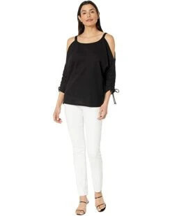 MICHAEL Michael Kors Waffle Ruche Sleeve Top | Shirts & Tops 9 MICHAEL Michael Kors Waffle Ruche Sleeve Top | Shirts & Tops -Outlet Michael Kors Store 61bEpUsw ZL. AC SR736920