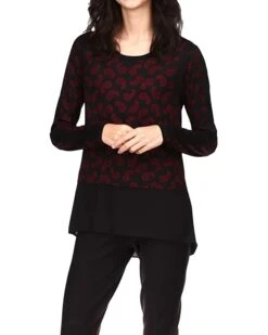 MICHAEL Michael Kors Paisley Mixed Media Top | Shirts & Tops