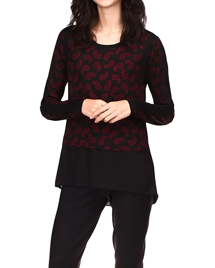 MICHAEL Michael Kors Paisley Mixed Media Top | Shirts & Tops 1 MICHAEL Michael Kors Paisley Mixed Media Top | Shirts & Tops