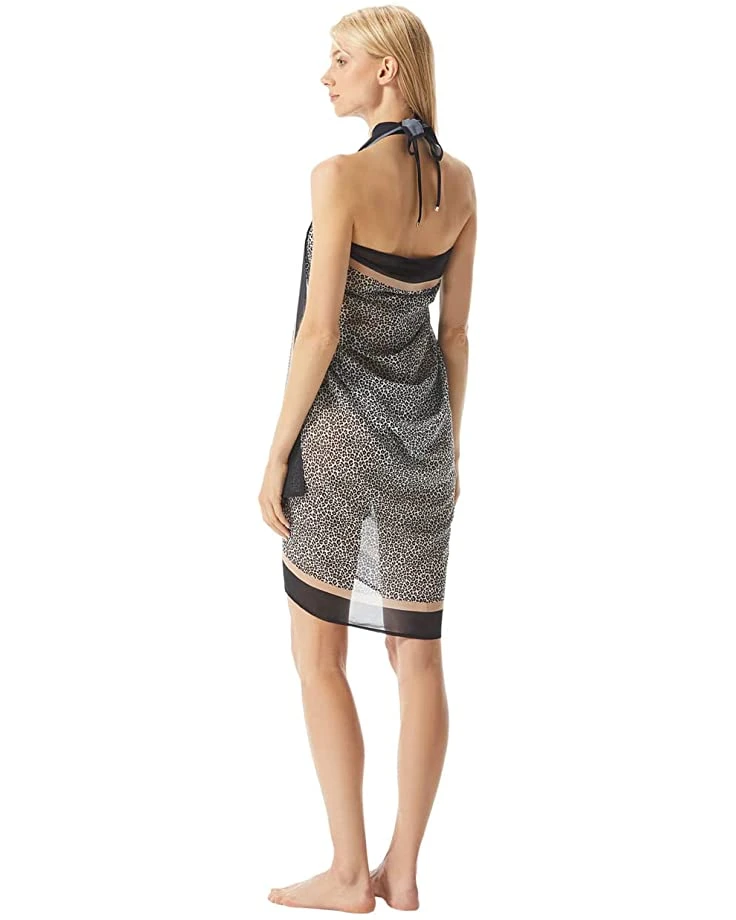 MICHAEL Michael Kors Mini Leopard Pareo Cover-Up | Swimwear 3 MICHAEL Michael Kors Mini Leopard Pareo Cover-Up | Swimwear - Image 3
