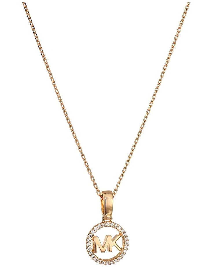 Michael Kors Precious Metal-Plated Sterling Silver Pavé Logo Necklace | Necklaces 4 Michael Kors Precious Metal-Plated Sterling Silver Pavé Logo Necklace | Necklaces - Image 4