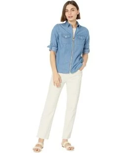 MICHAEL Michael Kors Petite Tencel Dog Tag Top | Shirts & Tops -Outlet Michael Kors Store 61lD4kRJpDL. AC SR736920