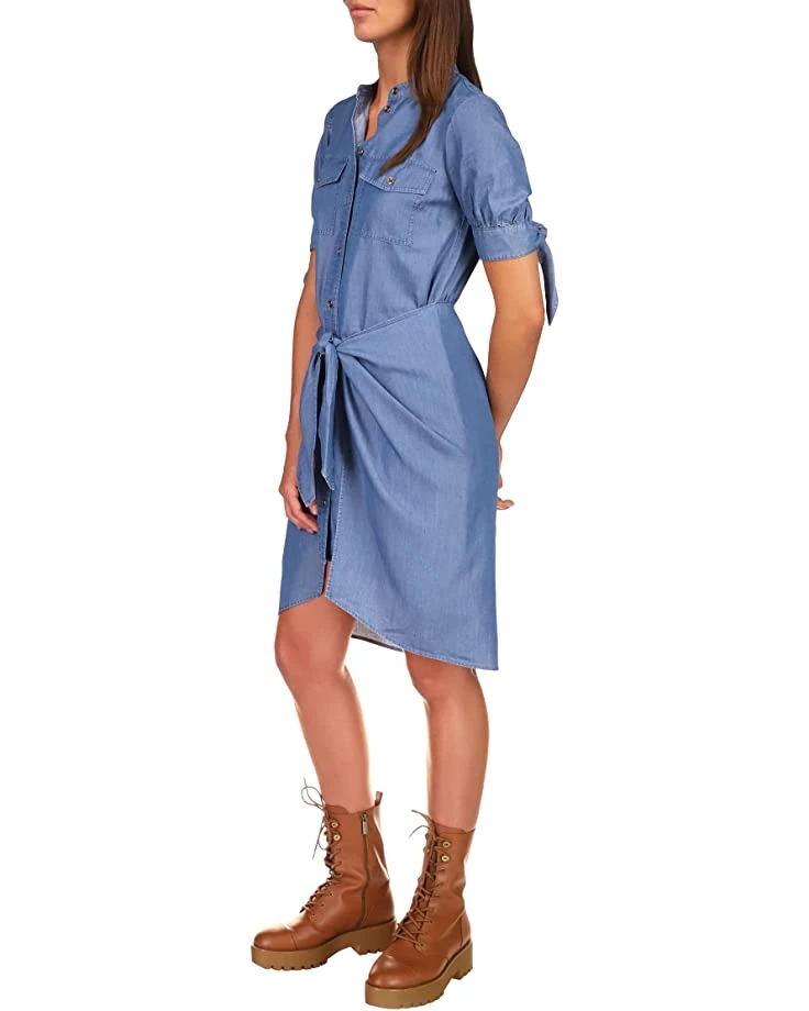 MICHAEL Michael Kors Chambray Tie Dress | Dresses 2 MICHAEL Michael Kors Chambray Tie Dress | Dresses - Image 2