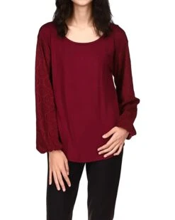 MICHAEL Michael Kors Open Neck Long Sleeve Top | Shirts & Tops 7 MICHAEL Michael Kors Open Neck Long Sleeve Top | Shirts & Tops -Outlet Michael Kors Store 61ptIaXClHL. AC SR736920