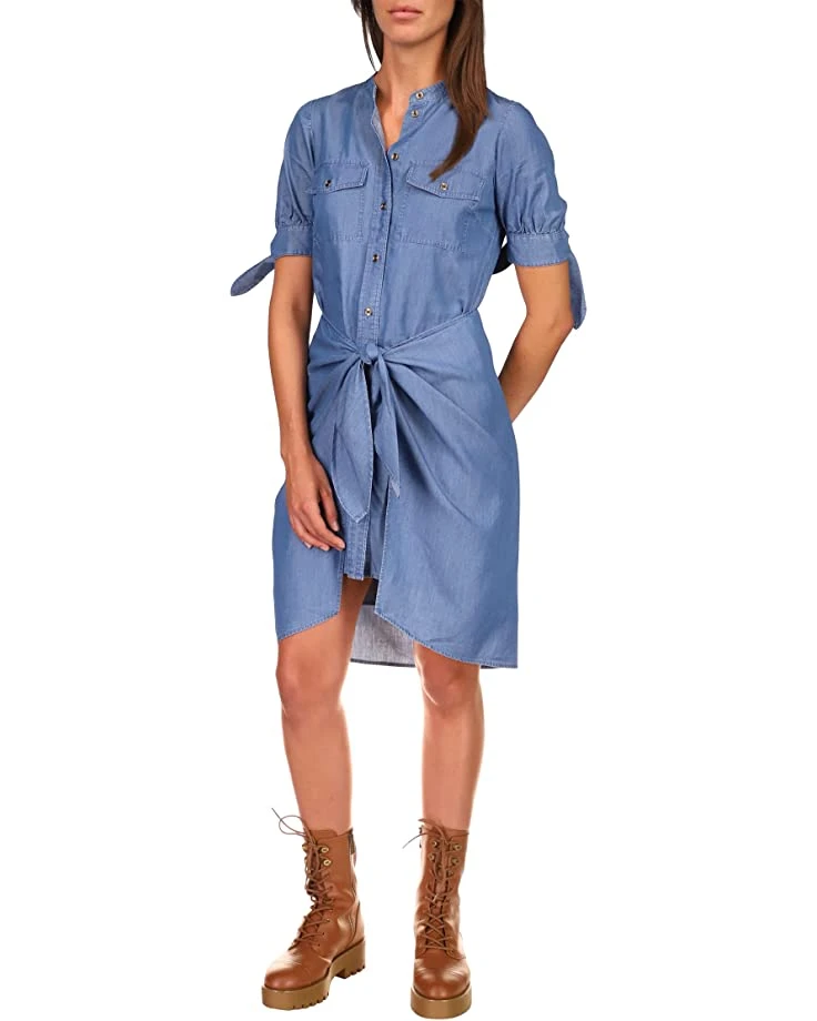 MICHAEL Michael Kors Chambray Tie Dress | Dresses 1 MICHAEL Michael Kors Chambray Tie Dress | Dresses
