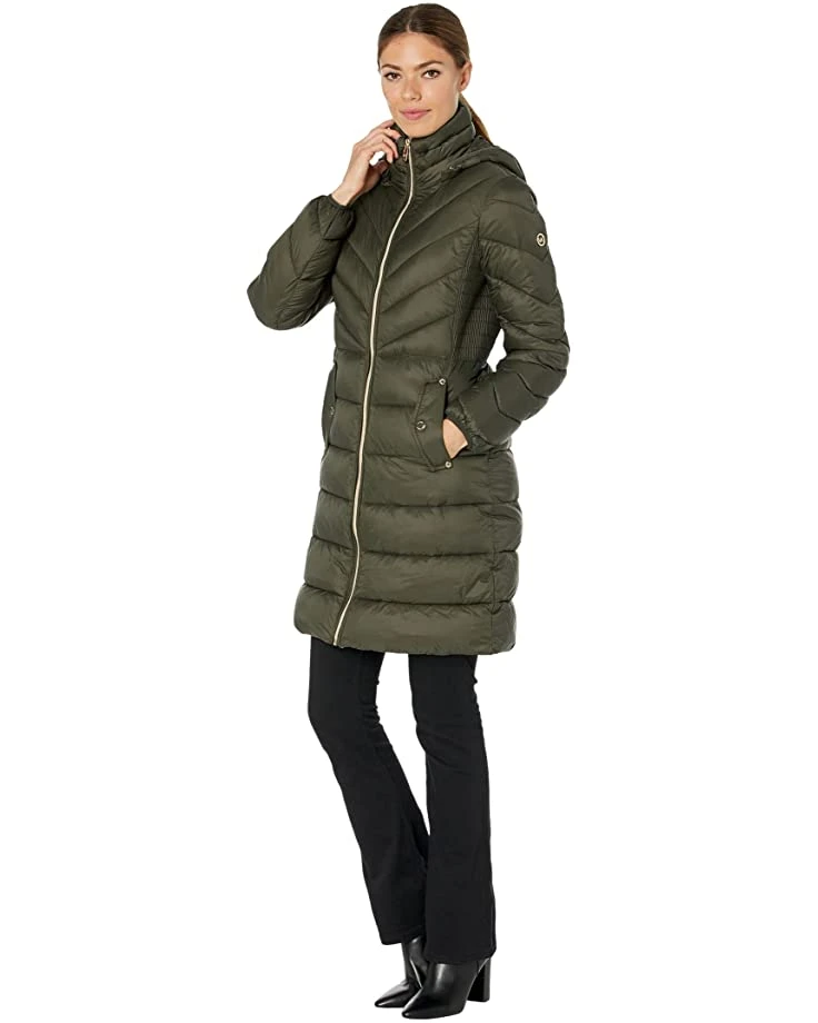 MICHAEL Michael Kors Puffer with Mixed Quilt Patterns M423242FZ | Coats & Outerwear 6 MICHAEL Michael Kors Puffer with Mixed Quilt Patterns M423242FZ | Coats & Outerwear - Image 6