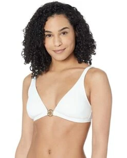 MICHAEL Michael Kors Essentials Solid Triangle Bikini Top | Swimwear 9 MICHAEL Michael Kors Essentials Solid Triangle Bikini Top | Swimwear -Outlet Michael Kors Store 716RP8pfjHL. AC SR736920