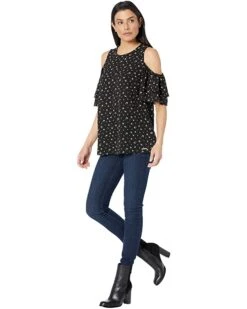 MICHAEL Michael Kors Watercolor Ditsy Cold-Shoulder Top | Shirts & Tops 7 MICHAEL Michael Kors Watercolor Ditsy Cold-Shoulder Top | Shirts & Tops -Outlet Michael Kors Store 716jZG6FapL. AC SR736920