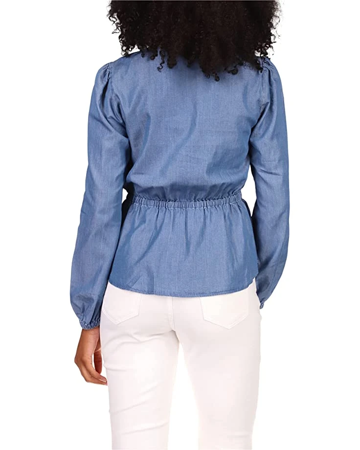 MICHAEL Michael Kors Long Sleeve Wrap Top | Shirts & Tops 3 MICHAEL Michael Kors Long Sleeve Wrap Top | Shirts & Tops - Image 3