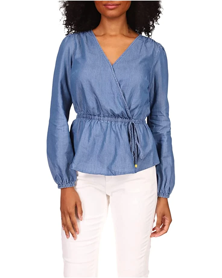 MICHAEL Michael Kors Long Sleeve Wrap Top | Shirts & Tops 1 MICHAEL Michael Kors Long Sleeve Wrap Top | Shirts & Tops