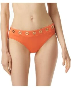 MICHAEL Michael Kors Grommet Solid Bikini Bottoms | Swimwear