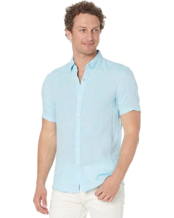 Michael Kors Short Sleeve Linen Button-Down | Shirts & Tops 1 Michael Kors Short Sleeve Linen Button-Down | Shirts & Tops
