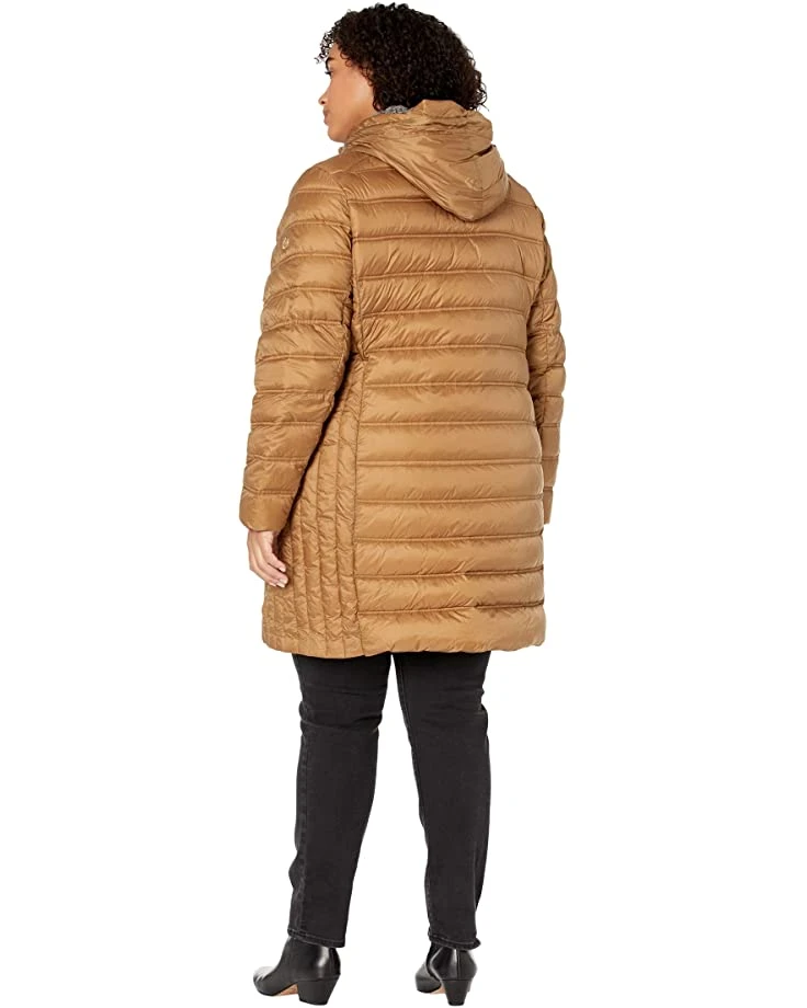 MICHAEL Michael Kors Plus Size Long Zip Front Down Packable M865169B63 | Coats & Outerwear 2 MICHAEL Michael Kors Plus Size Long Zip Front Down Packable M865169B63 | Coats & Outerwear - Image 2