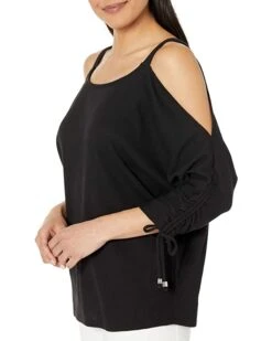 MICHAEL Michael Kors Waffle Ruche Sleeve Top | Shirts & Tops 8 MICHAEL Michael Kors Waffle Ruche Sleeve Top | Shirts & Tops -Outlet Michael Kors Store 71GHbaEB2L. AC SR736920