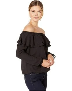 MICHAEL Michael Kors Ruffle Peasant Top | Shirts & Tops 8 MICHAEL Michael Kors Ruffle Peasant Top | Shirts & Tops -Outlet Michael Kors Store 71JevagiroL. AC SR736920