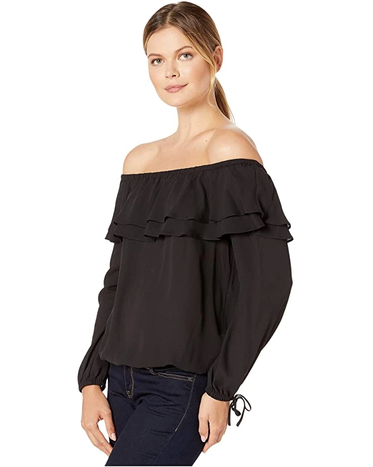MICHAEL Michael Kors Ruffle Peasant Top | Shirts & Tops 2 MICHAEL Michael Kors Ruffle Peasant Top | Shirts & Tops - Image 2