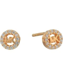 Michael Kors Precious Metal-Plated Sterling Silver Pavé Logo Studs Earrings -Outlet Michael Kors Store 71MJKsBdd5L. AC SR736920