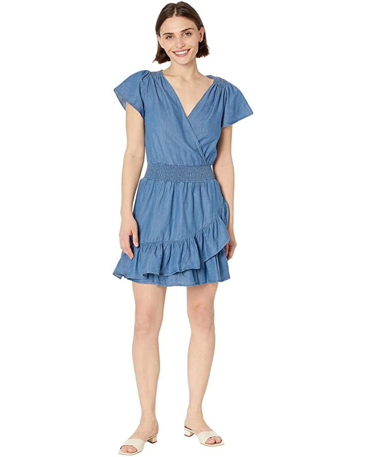 MICHAEL Michael Kors Petite Short Sleeve Tencel Wrap Drs | Dresses 4 MICHAEL Michael Kors Petite Short Sleeve Tencel Wrap Drs | Dresses - Image 4