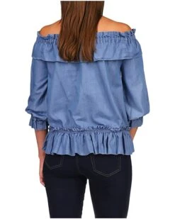 MICHAEL Michael Kors Bar Shoulder Ruffle Top | Shirts & Tops 6 MICHAEL Michael Kors Bar Shoulder Ruffle Top | Shirts & Tops -Outlet Michael Kors Store 71SfpiT5f0L. AC SR736920