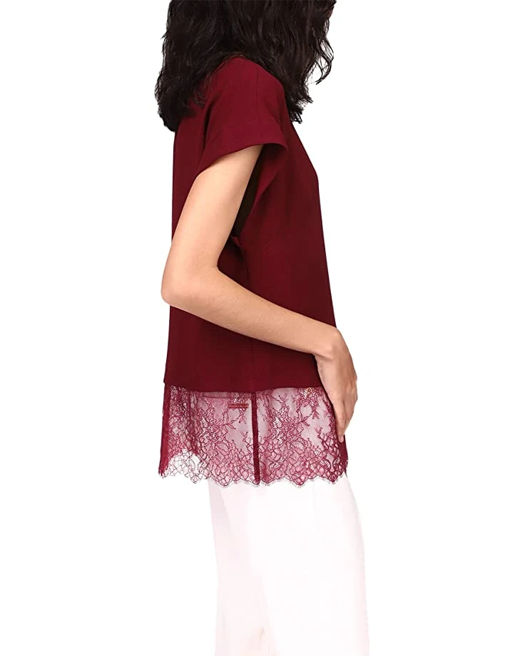 MICHAEL Michael Kors Lace Combo Short Sleeve Top | Shirts & Tops 2 MICHAEL Michael Kors Lace Combo Short Sleeve Top | Shirts & Tops - Image 2