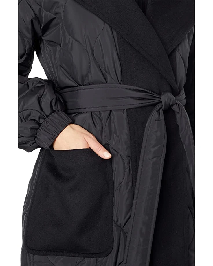 MICHAEL Michael Kors Long Belted Wrap Quilt M425351FZ | Coats & Outerwear 3 MICHAEL Michael Kors Long Belted Wrap Quilt M425351FZ | Coats & Outerwear - Image 3