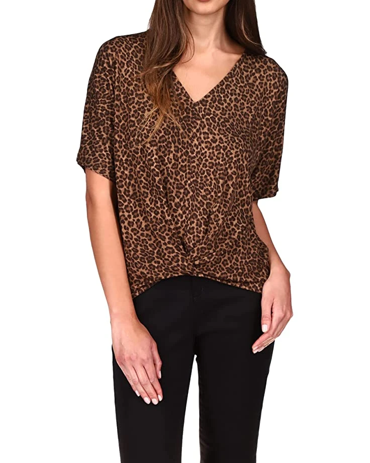 MICHAEL Michael Kors Cheetah Twist Hem Top | Shirts & Tops 1 MICHAEL Michael Kors Cheetah Twist Hem Top | Shirts & Tops