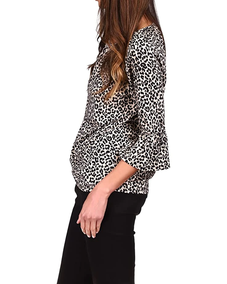 MICHAEL Michael Kors Cheetah Flare Sleeve Top | Shirts & Tops 2 MICHAEL Michael Kors Cheetah Flare Sleeve Top | Shirts & Tops - Image 2