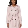 MICHAEL Michael Kors Belted Double Breasted Trench M724660A74 | Coats & Outerwear