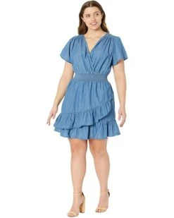 MICHAEL Michael Kors Plus Size Short Sleeve Tencel Wrap Dress | Dresses 7 MICHAEL Michael Kors Plus Size Short Sleeve Tencel Wrap Dress | Dresses -Outlet Michael Kors Store 71ksU5zW3ZL. AC SR736920