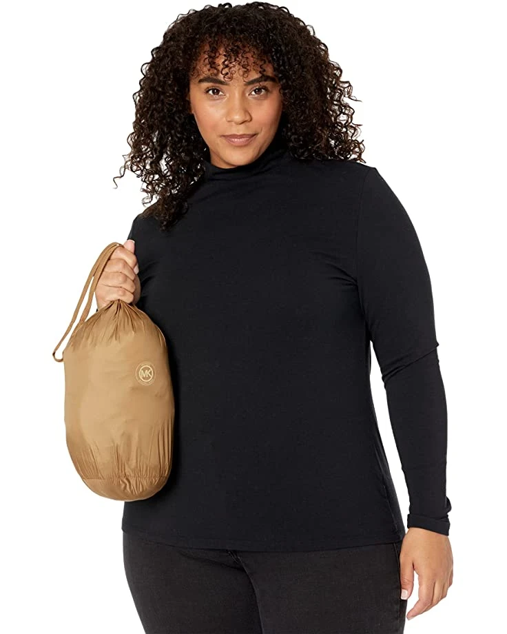 MICHAEL Michael Kors Plus Size Long Zip Front Down Packable M865169B63 | Coats & Outerwear 4 MICHAEL Michael Kors Plus Size Long Zip Front Down Packable M865169B63 | Coats & Outerwear - Image 4