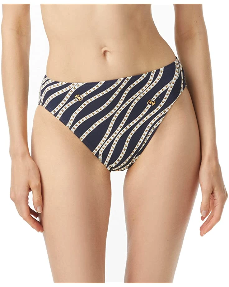 MICHAEL Michael Kors Diagonal High Leg Bikini Bottoms | Swimwear 1 MICHAEL Michael Kors Diagonal High Leg Bikini Bottoms | Swimwear