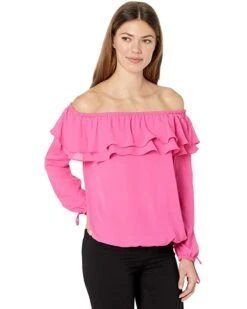 MICHAEL Michael Kors Ruffle Peasant Top | Shirts & Tops 9 MICHAEL Michael Kors Ruffle Peasant Top | Shirts & Tops -Outlet Michael Kors Store 71yBQkDZWmL. AC SR736920
