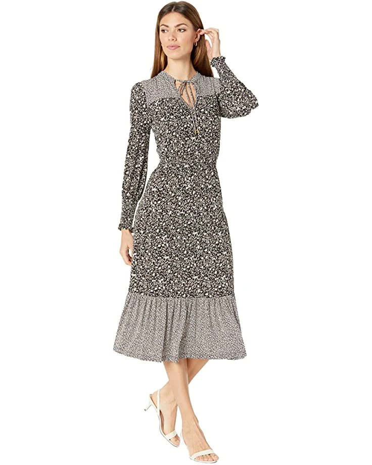 MICHAEL Michael Kors 2 Print Elliptical Dress | Dresses 1 MICHAEL Michael Kors 2 Print Elliptical Dress | Dresses